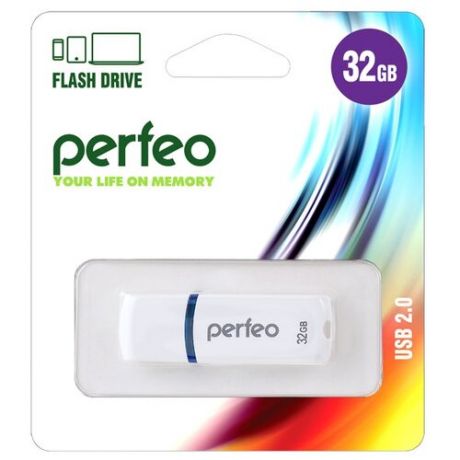 Флешка Perfeo C09 32GB white