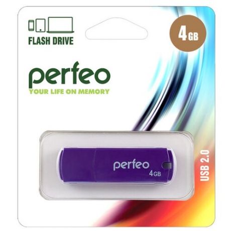 Флешка Perfeo C05 4GB purple
