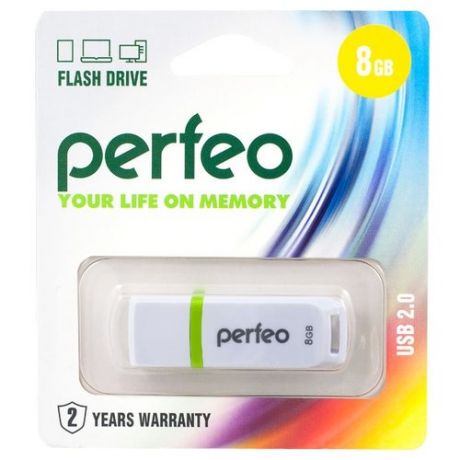 Флешка Perfeo C11 8GB white