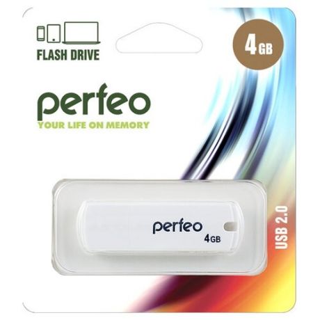 Флешка Perfeo C05 4GB white