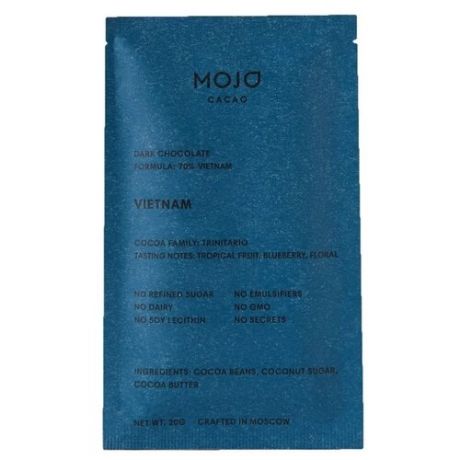 Шоколад Mojo Cacao "Vietnam" горький, 20 г