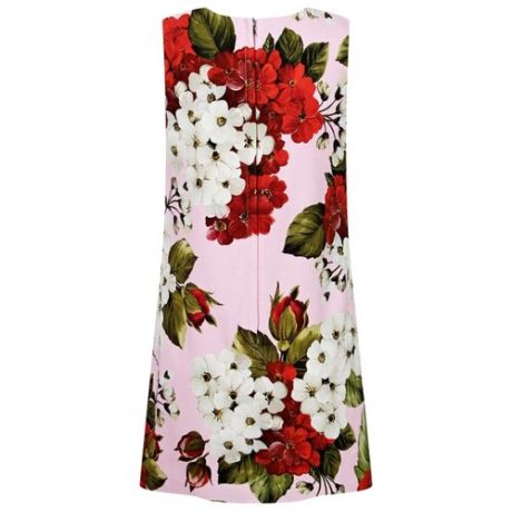 Платье DOLCE & GABBANA размер 140, белый/розовый/цветочный принт