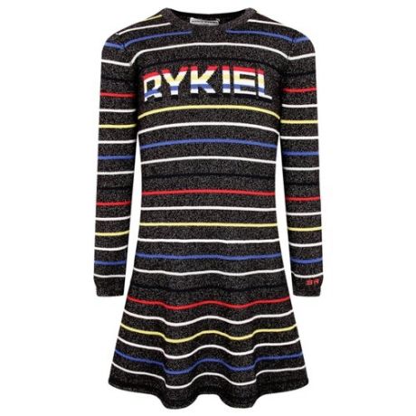 Платье Sonia Rykiel размер 116, черный/полоска