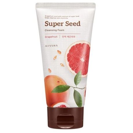 Missha пенка очищающая для умывания Super Seed Grapefruit, 150 мл