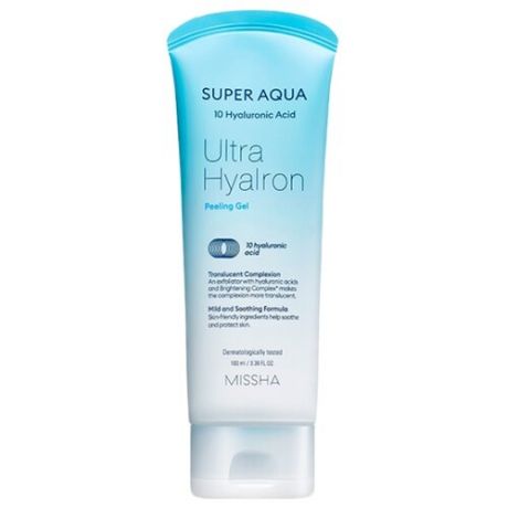 Missha пилинг-гель Super Aqua Ultra Hyalron Peeling Gel 100 мл
