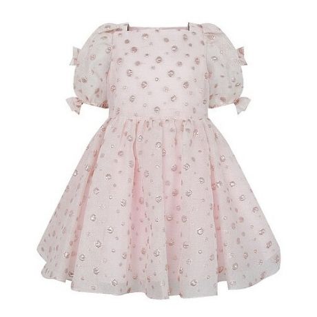 Платье David Charles размер 116, розовый/горошек