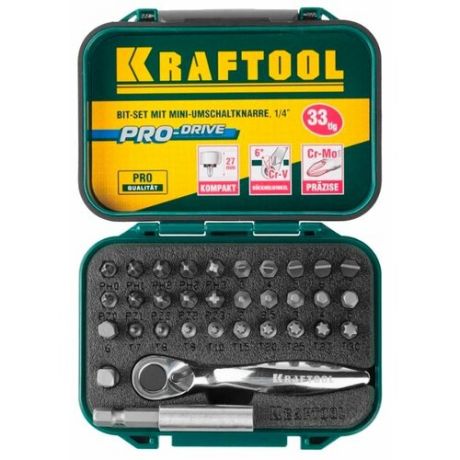 Набор инструментов Kraftool (33 предм.) 26157-H33