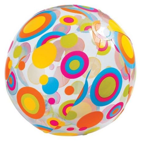 Пляжный мяч Intex 59040 разноцветные квадраты