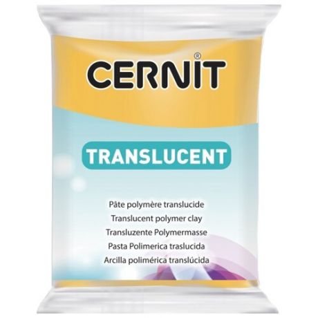 Полимерная глина Cernit Translucent прозрачный янтарь (721), 56 г