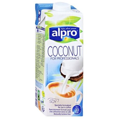 Кокосовый напиток alpro For Professionals с соей 1.4%, 1 л