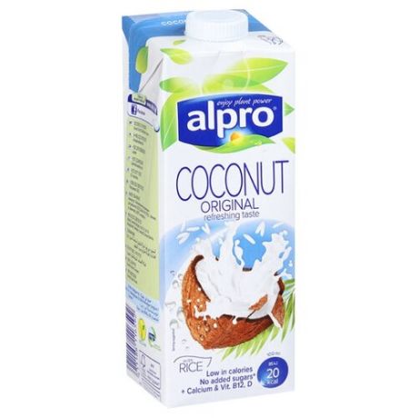 Кокосовый напиток alpro Оригинальный с рисом 0.9%, 1 л