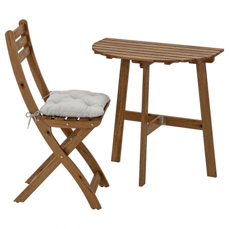 IKEA - АСКХОЛЬМЕН Стол+1 складной стул, д/сада
