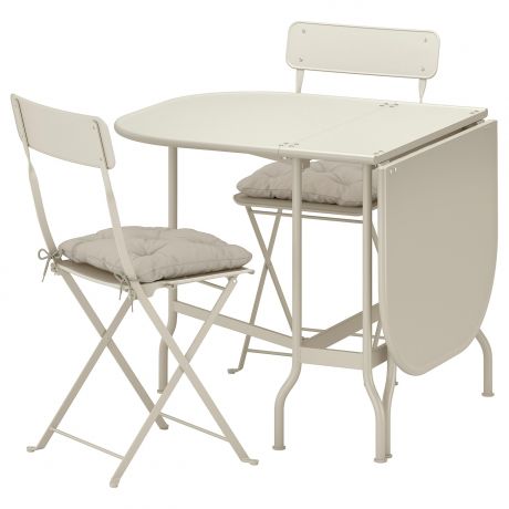 IKEA - САЛЬТХОЛЬМЕН Стол+2 складных стула,д/сада