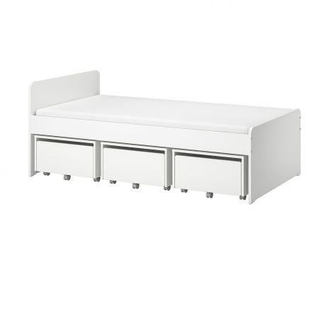 IKEA - СЛЭКТ Каркас кровати с 3 ящиками