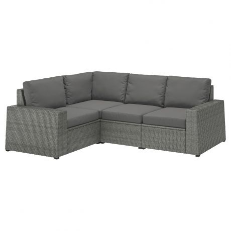 IKEA - СОЛЛЕРОН Модульный угл 3-мест диван, садовый