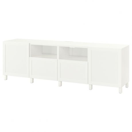 IKEA - БЕСТО Тумба под ТВ, с дверцами и ящиками