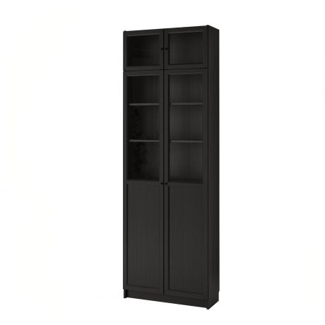 IKEA - БИЛЛИ Стеллаж с верхними полками/дверьми