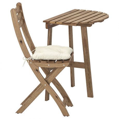 IKEA - АСКХОЛЬМЕН Стол+1 складной стул, д/сада