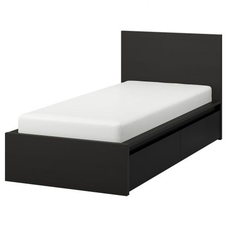 IKEA - МАЛЬМ Каркас кровати+2 кроватных ящика