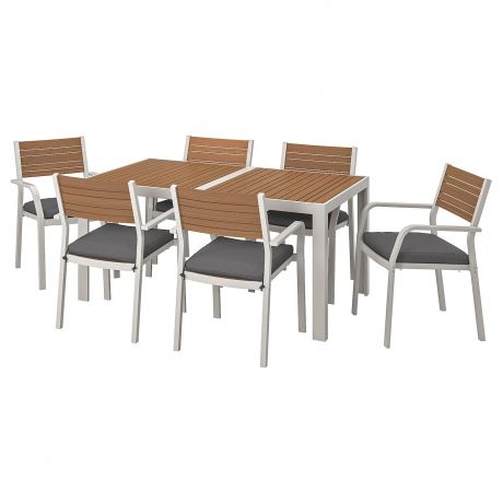 IKEA - ШЭЛЛАНД Стол+6 кресел,д/сада