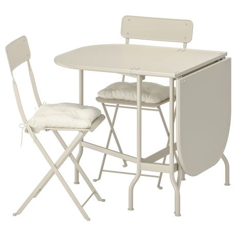 IKEA - САЛЬТХОЛЬМЕН Стол+2 складных стула,д/сада