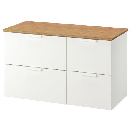 IKEA - ГОДМОРГОН / ТОЛКЕН Шкаф для раковины с 4 ящ