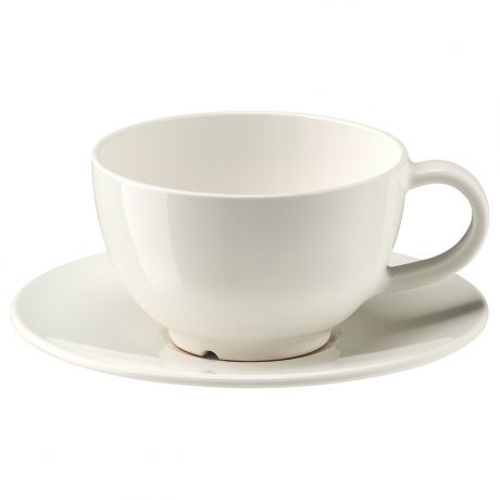 IKEA - ВАРДАГЕН Чашка чайная с блюдцем