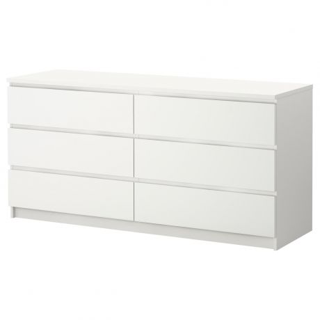 IKEA - МАЛЬМ Комод с 6 ящиками