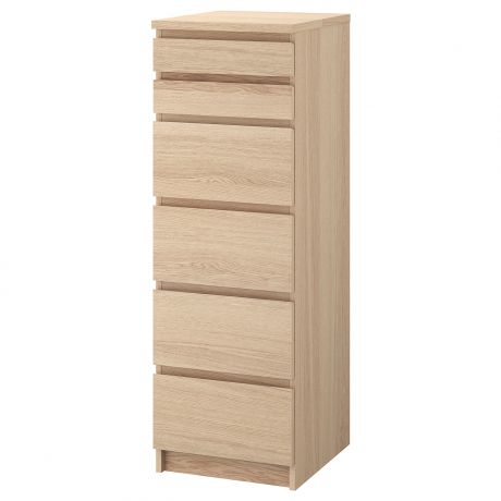 IKEA - МАЛЬМ Комод с 6 ящиками