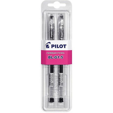 Pilot Гелевые ручки Pilot 0,5 мм 2 шт, чёрные