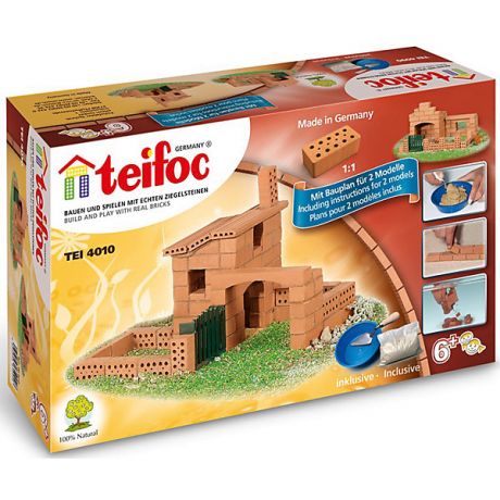 teifoc Конструктор из кирпичиков Teifoc "Дом", 200 деталей