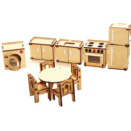 ХэппиДом Деревянный набор мебели ХэппиДом "Кухня"