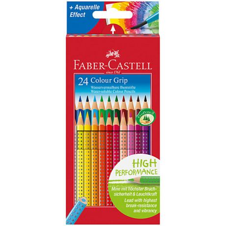 Faber-Castell Цветные карандаши Faber-Castell Grip, 24 цвета
