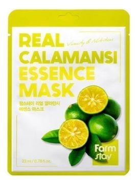 FarmStay Маска Real Calamansi Essence Mask Тканевая для Лица с Экстрактом Каламанси, 23 мл