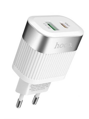 Зарядное устройство Hoco C58A Prominent PD + QC3.0 White