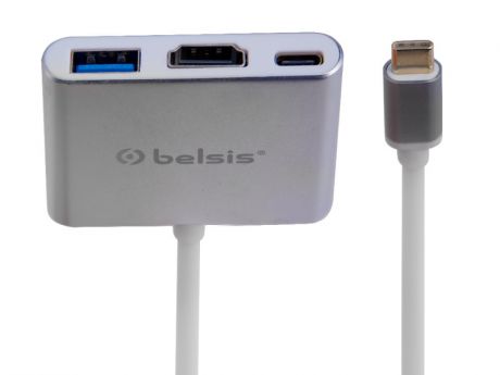Аксессуар Belsis USB 3.1 Type C - HDMI 0.15m Silver BW8901
