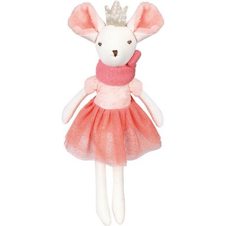 Angel Collection Мягкая игрушка Angel Collection "Мышка тильда", 31 см, бело-розовая