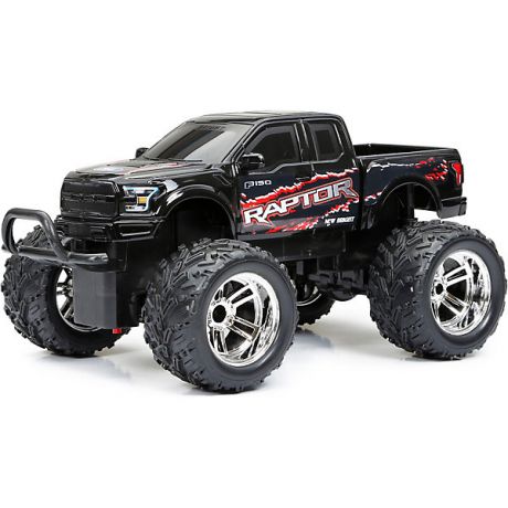 New Bright Машинка New Bright 1:18 РУ Chargers Truck черная