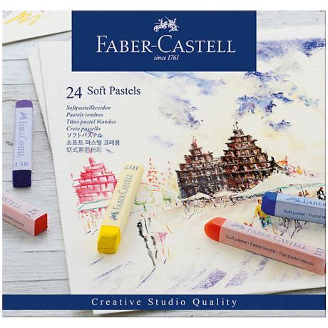Faber-Castell Пастель Faber-Castell Soft pastels, 24 цвета