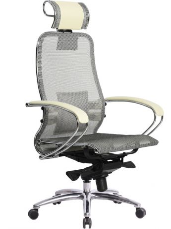 Компьютерное кресло Метта Samurai S-2.03 с 3D подголовником Beige