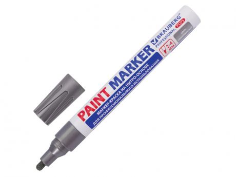 Маркер Brauberg Professional Plus Paint Marker 4mm Silver 151448