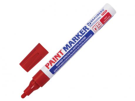 Маркер Brauberg Professional Plus Paint Marker 4mm Red 151446