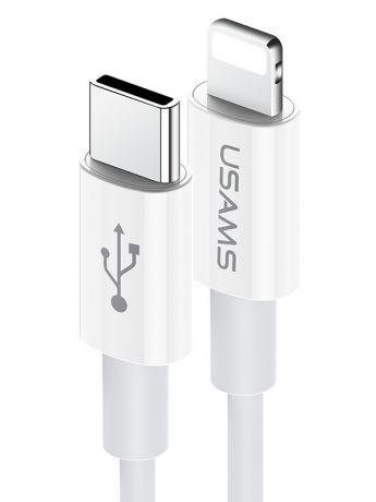 Аксессуар Usams U44 USB Type-C - Lightning White УТ000021027