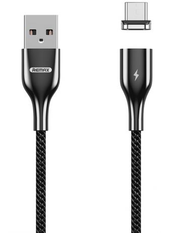 Аксессуар Remax Magnetic Series USB - microUSB Black RC-158m
