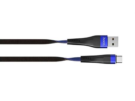 Аксессуар Hoco U39 Slender USB - USB Type-C 120cm Blue-Black 92772