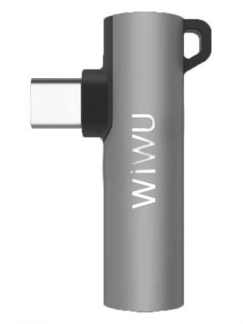 Аксессуар Wiwu ST05 Type-C - Type-C / 3.5mm AUX Adapter Silver 6957815513109