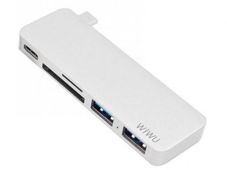 Адаптер Wiwu T6 Pro Type С - Type C / 3xUSB 3.0 / HDMI Grey 6957815513178