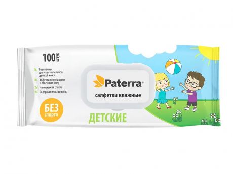 Салфетки Paterra Детские 100шт 104-100