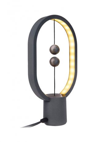 Настольная лампа Allocacoc Heng Balance Lamp Ellipse Mini Plastic Dark Grey DH0098DG/HBLEMN