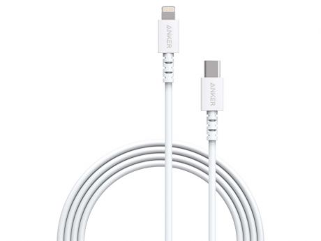 Аксессуар Anker PowerLine Select USB-C - Lightning 90cm White A8612H21